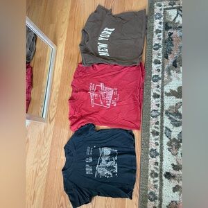 Brandy Melville tee shirt set of all 3